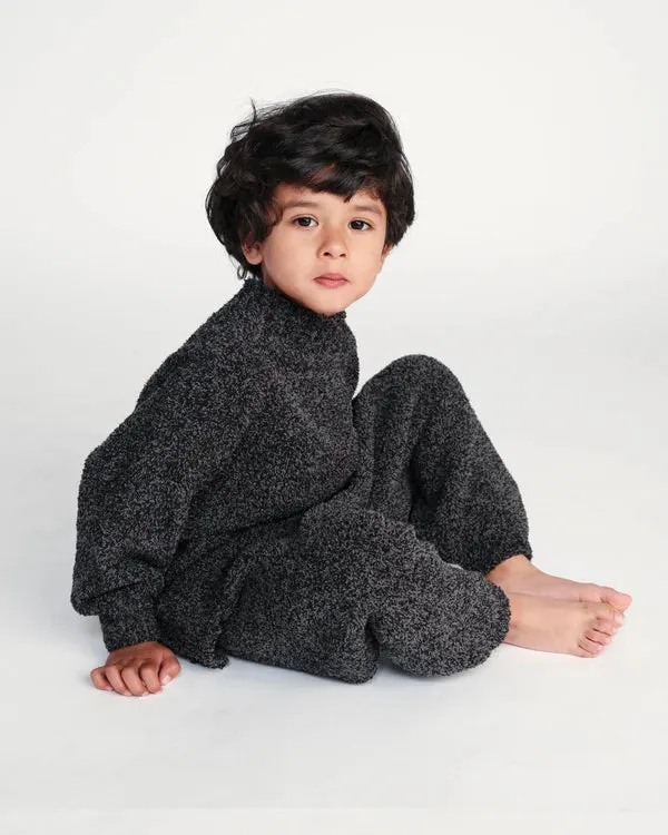 7AM - Boxy Mock Neck Sweater - Fuzzy