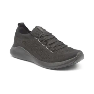 Aetrex Women's Carly Sneakers- Black/ Black