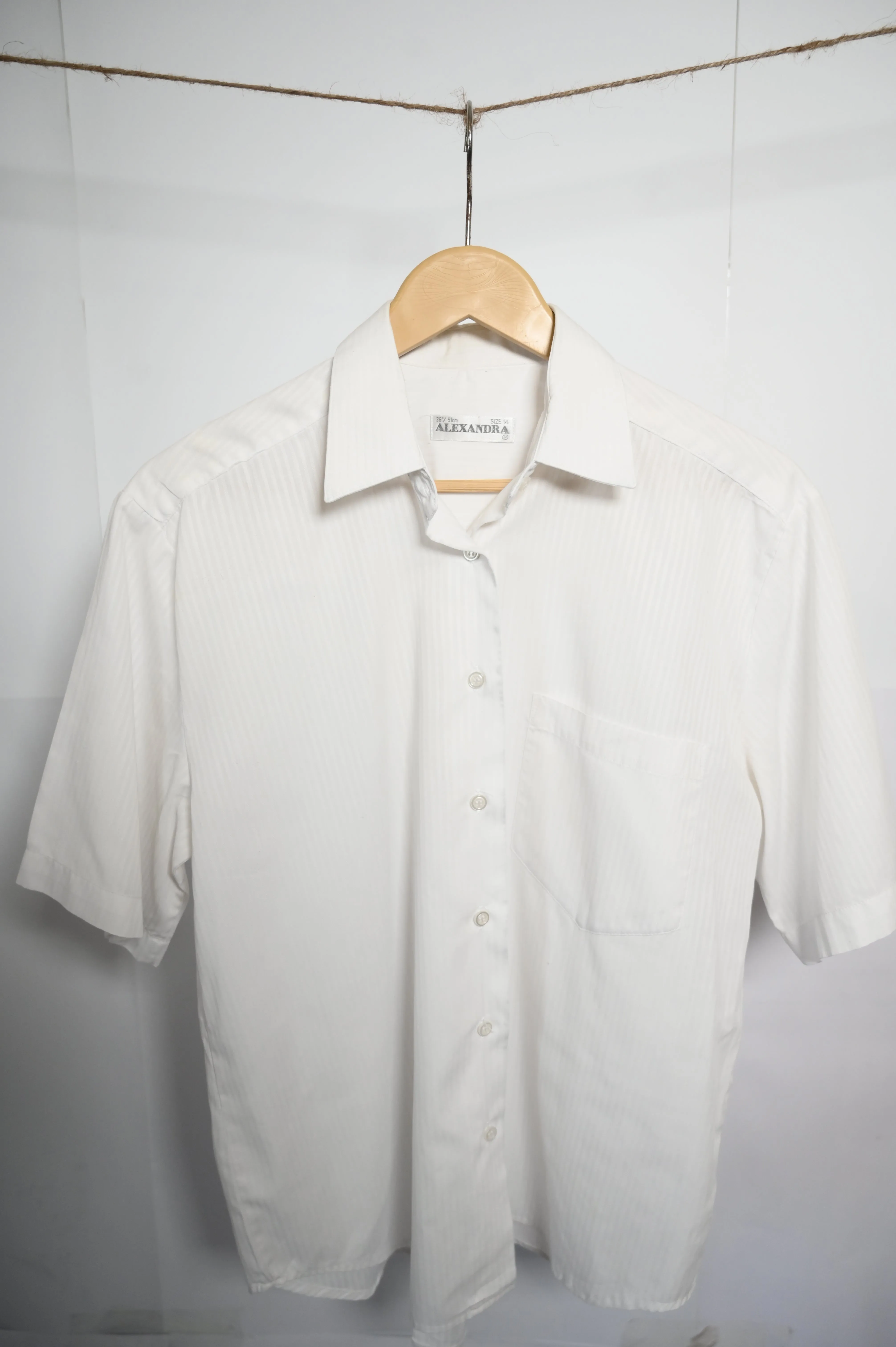 Alexandra White on White Blouse – Medium