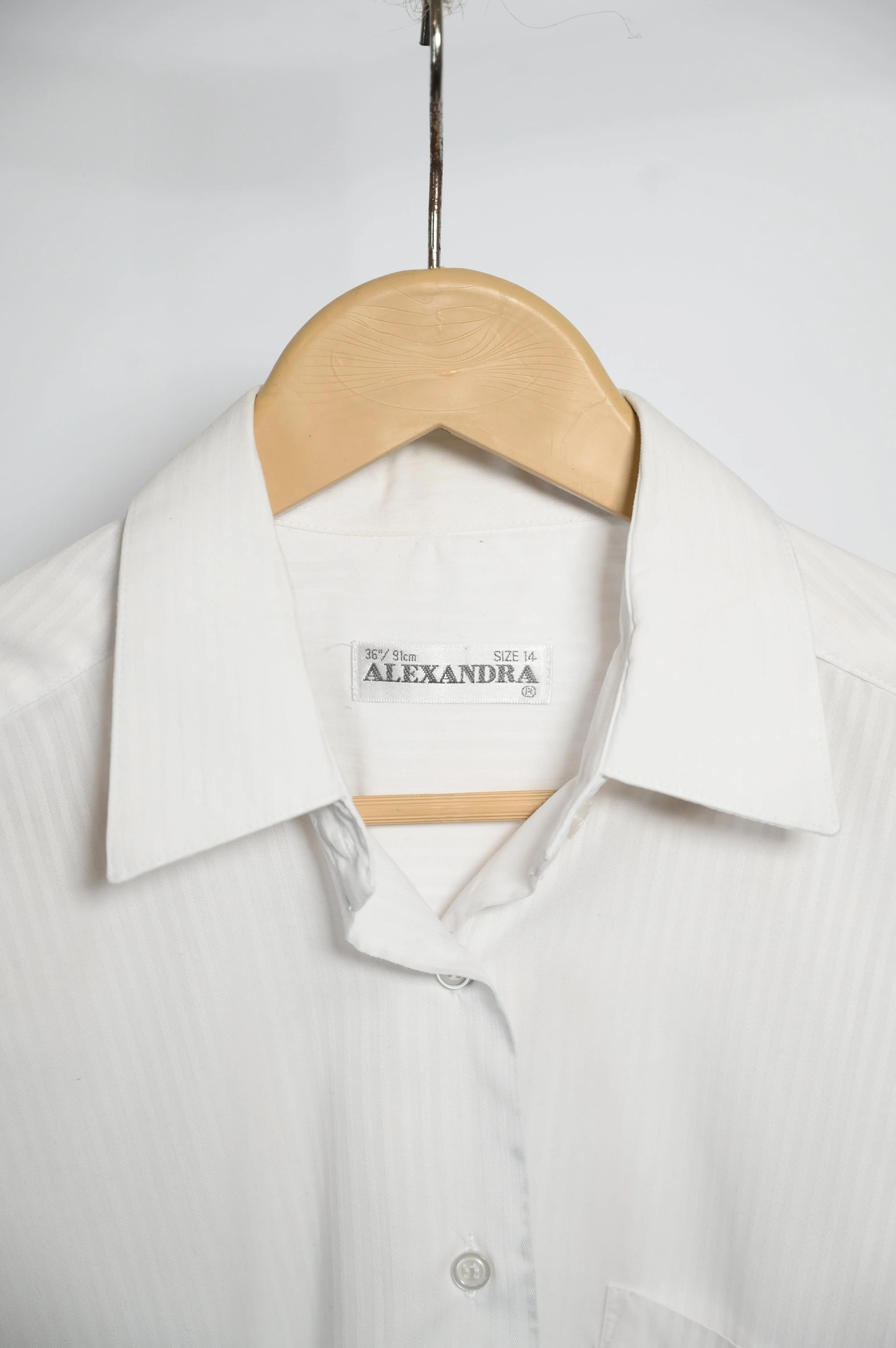 Alexandra White on White Blouse – Medium
