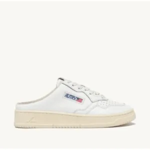 Autry Medalist Mule in White Leather
