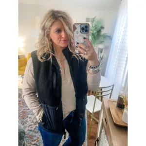 Black Cozy Vest
