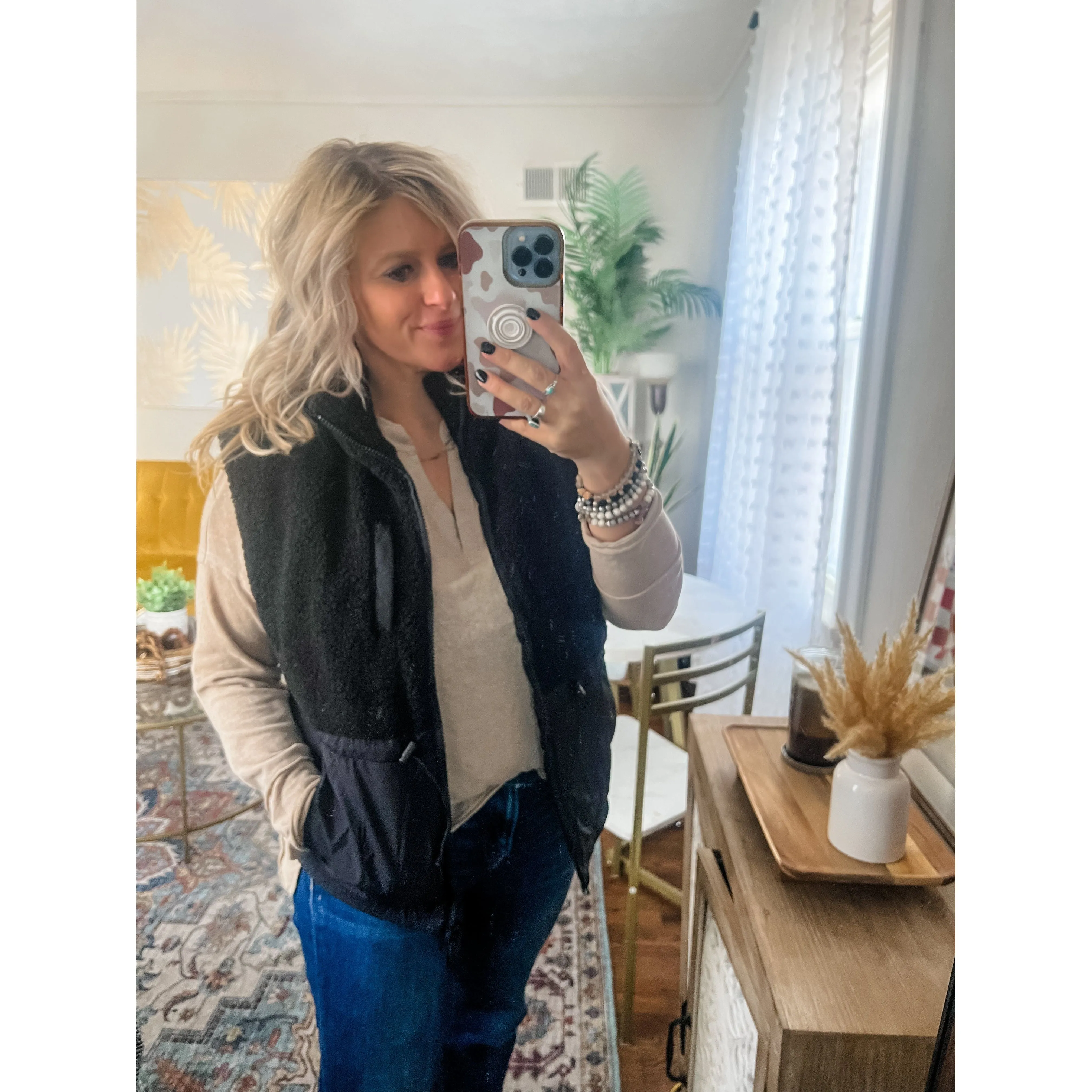 Black Cozy Vest