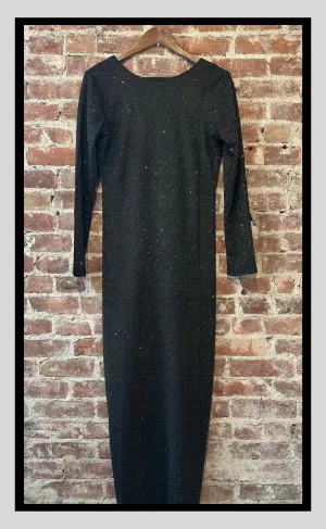 Black Glitter Dress