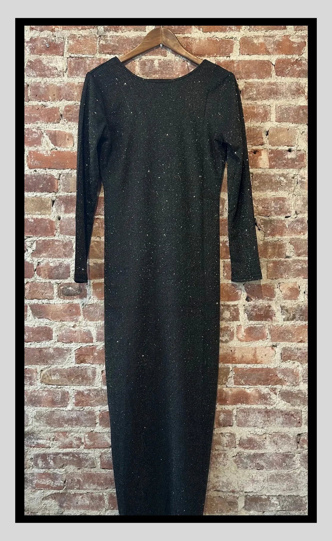 Black Glitter Dress
