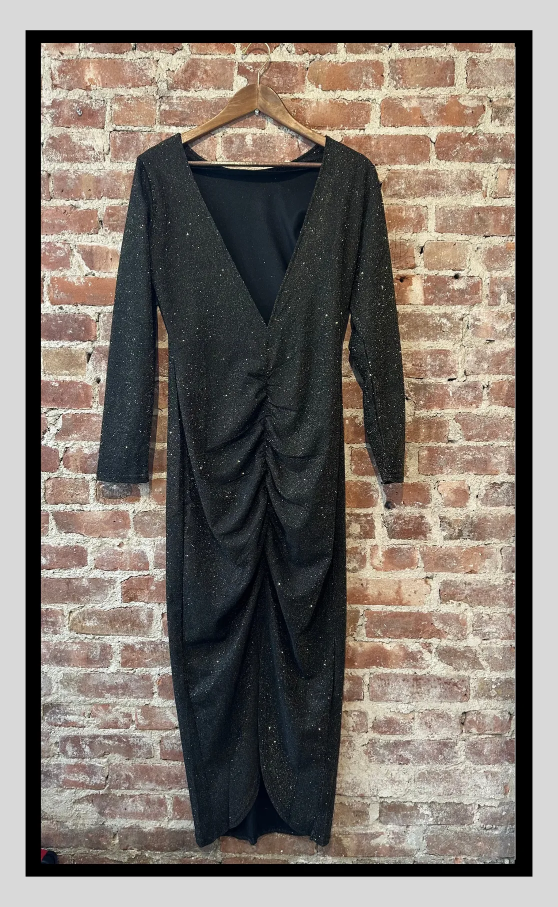 Black Glitter Dress