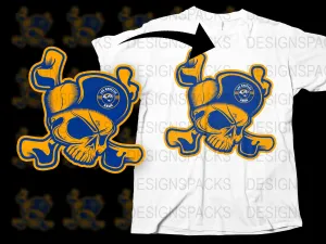 Bold Skull Design Los Angeles Rams Fan Png Digital Download