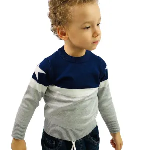 Boys Star Stripe - Crew Neck knitted sweater