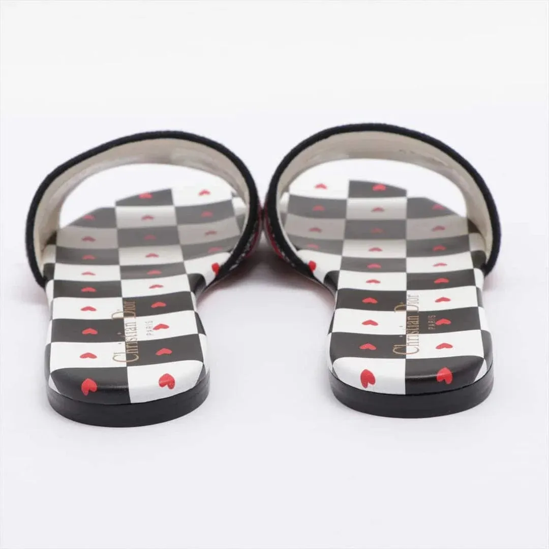 CD CASUAL SLIDES - WHITE (HEART)