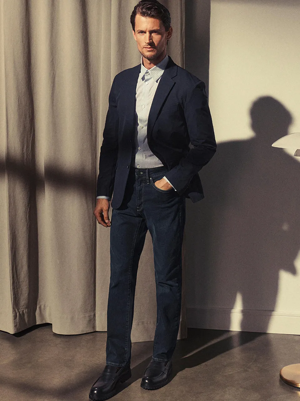 Charisma Relaxed Straight Jeans In Dark Comfort
