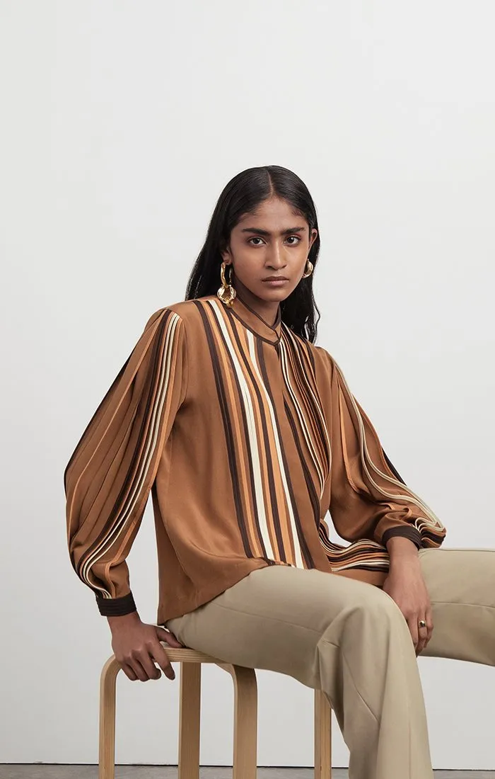 Classic Multi-binding Silk Shirt