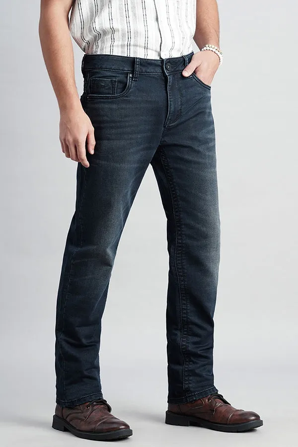 Dk Blue 5 Pocket Midrise, Comfort And Straight Fit Jeans