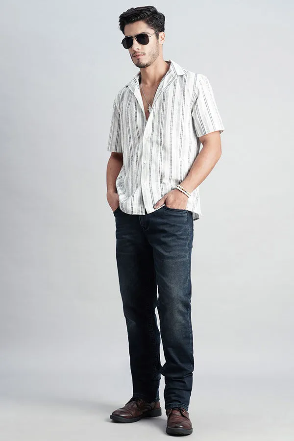 Dk Blue 5 Pocket Midrise, Comfort And Straight Fit Jeans