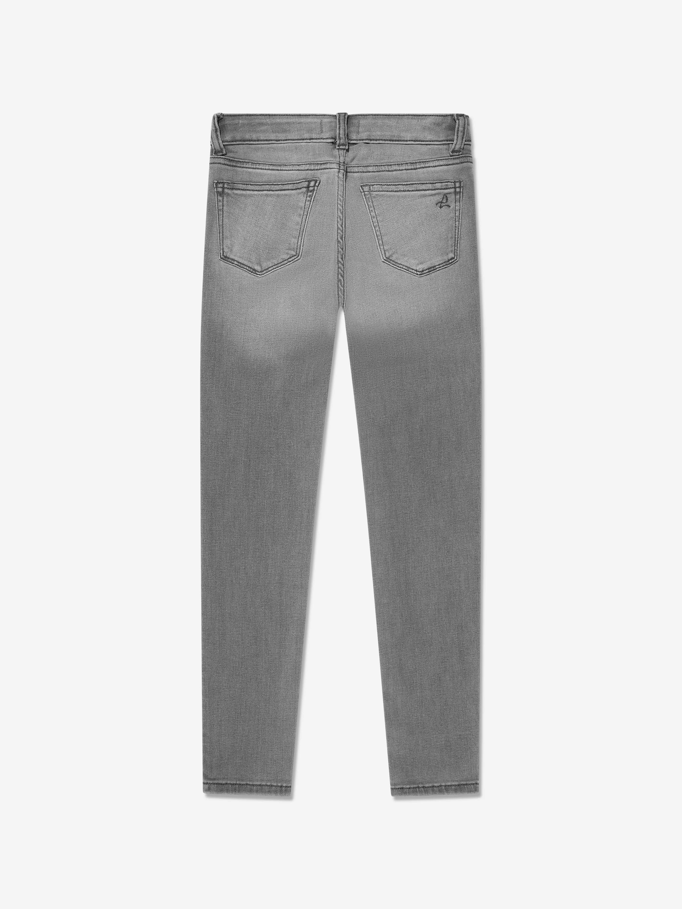 DL1961 Girls Chloe Skinny Fit Jeans in Grey