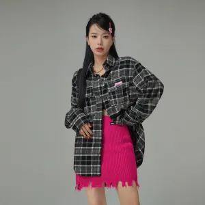 Edgy Check Overfit Shirt
