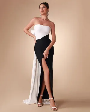 Elegant Strapless Women's Evening Party