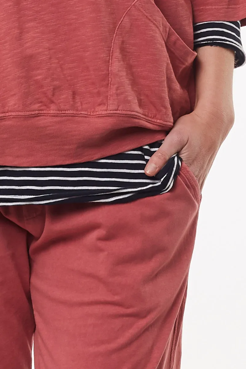 Elm - Fundamental Mazie Sweat - Deep Rose