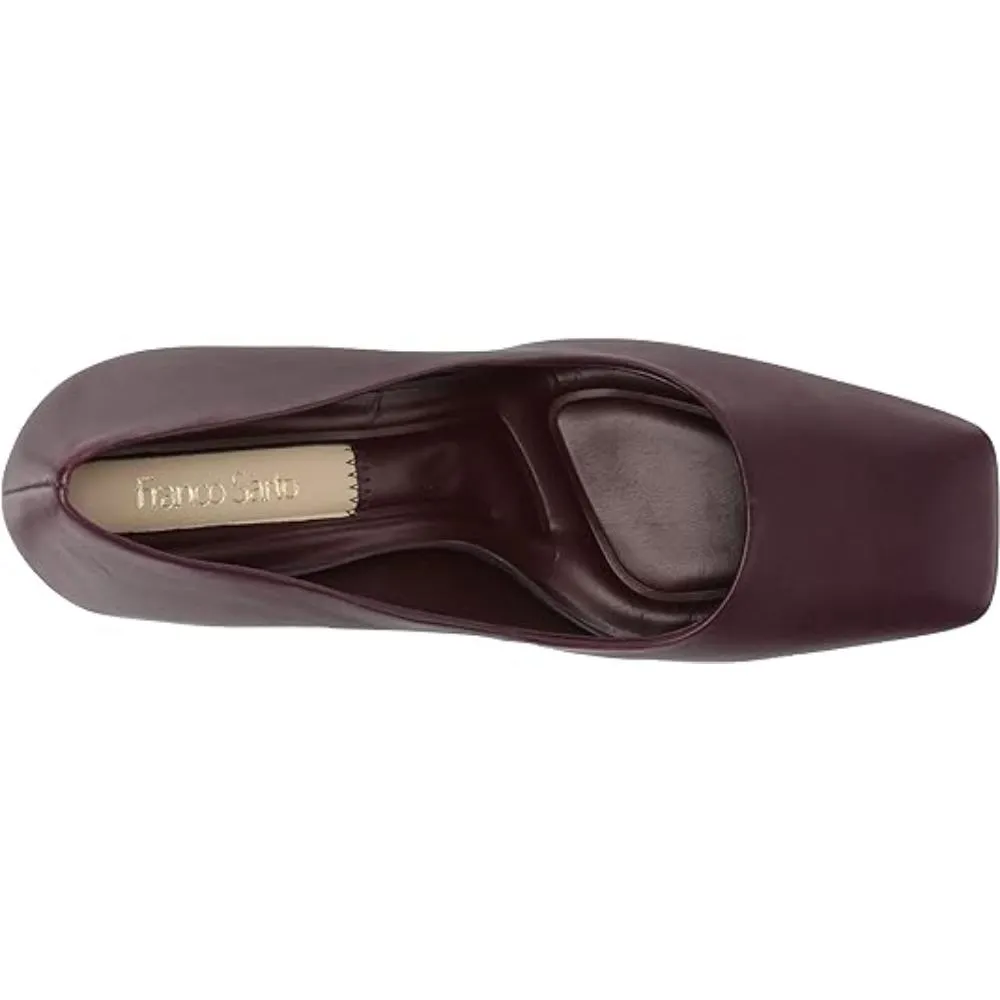 Finley Plum Leather Franco Sarto Pumps