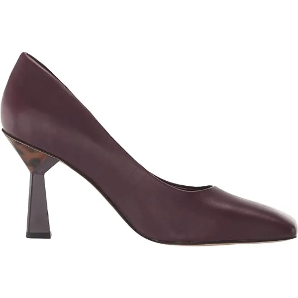 Finley Plum Leather Franco Sarto Pumps