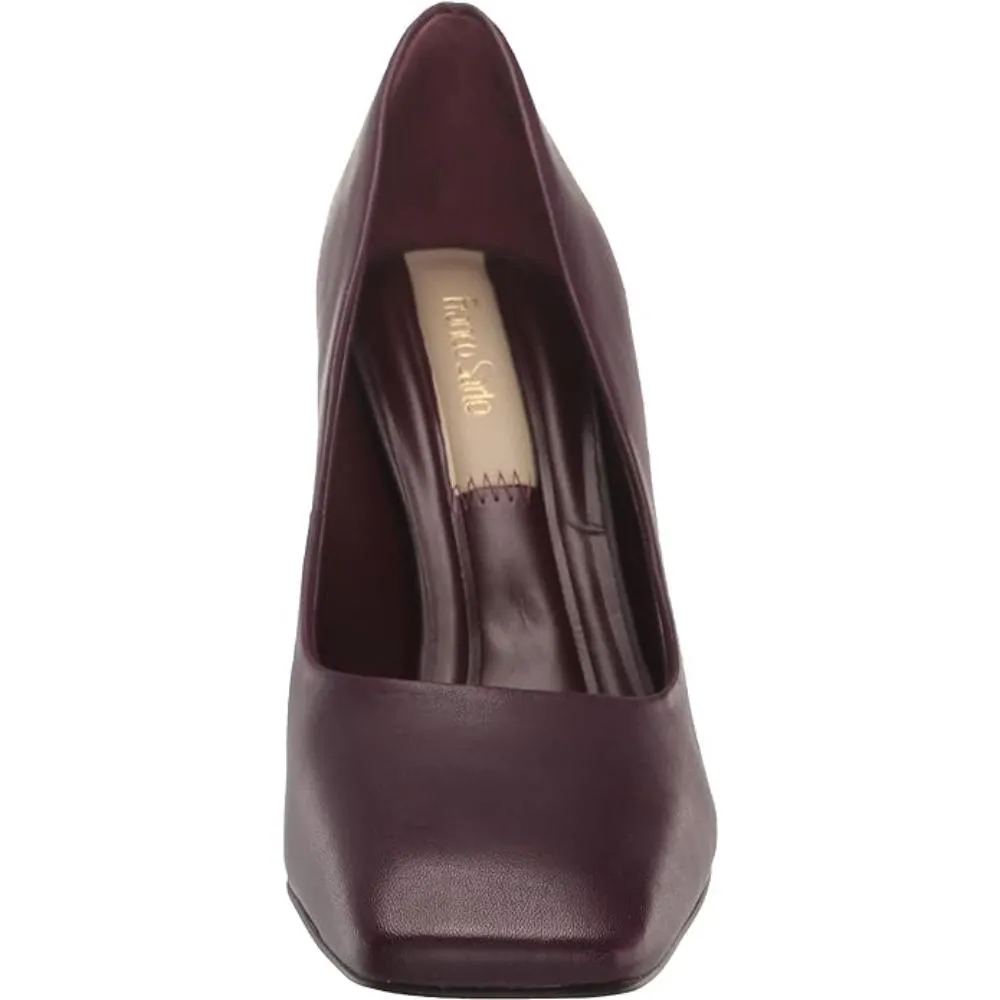 Finley Plum Leather Franco Sarto Pumps