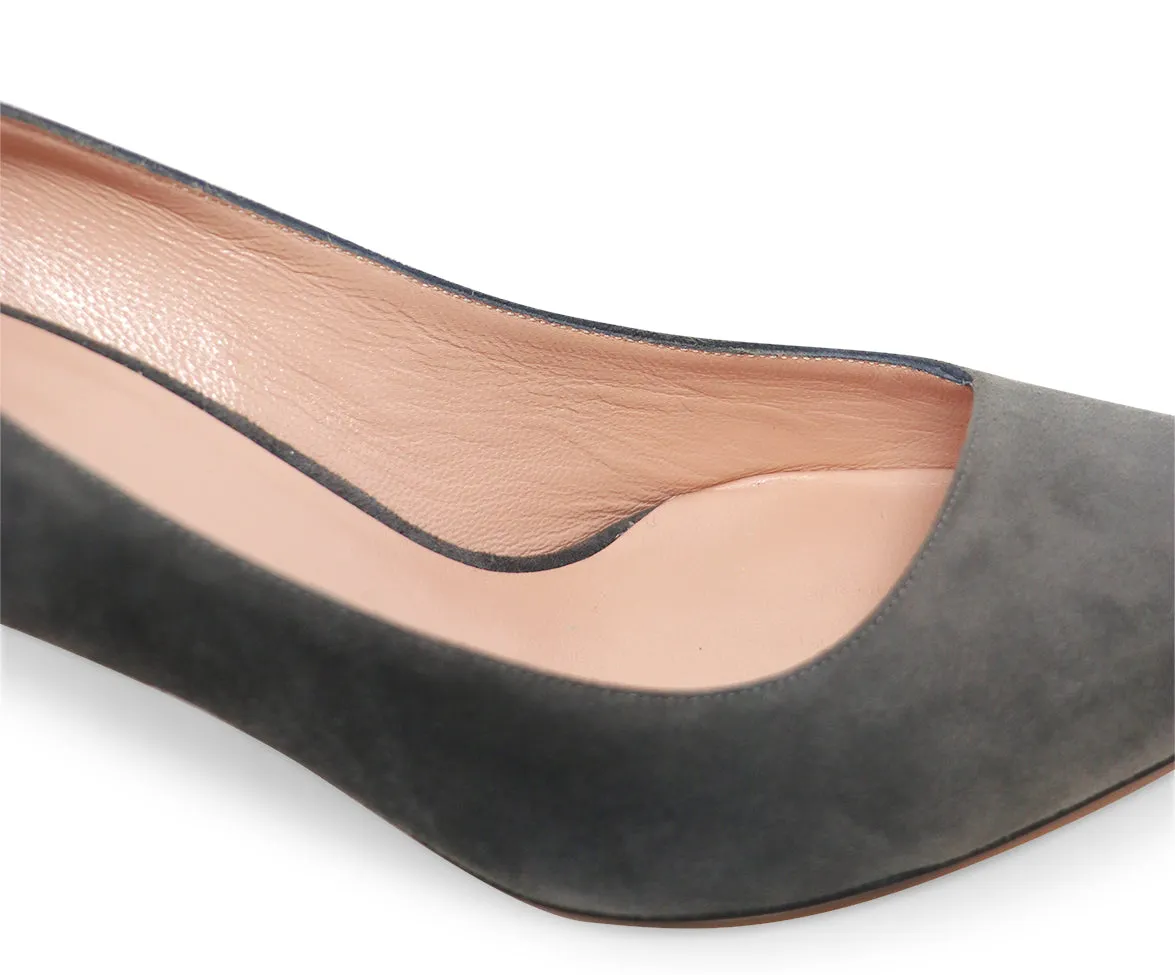 Giorgio Armani Grey Suede Heels sz 10