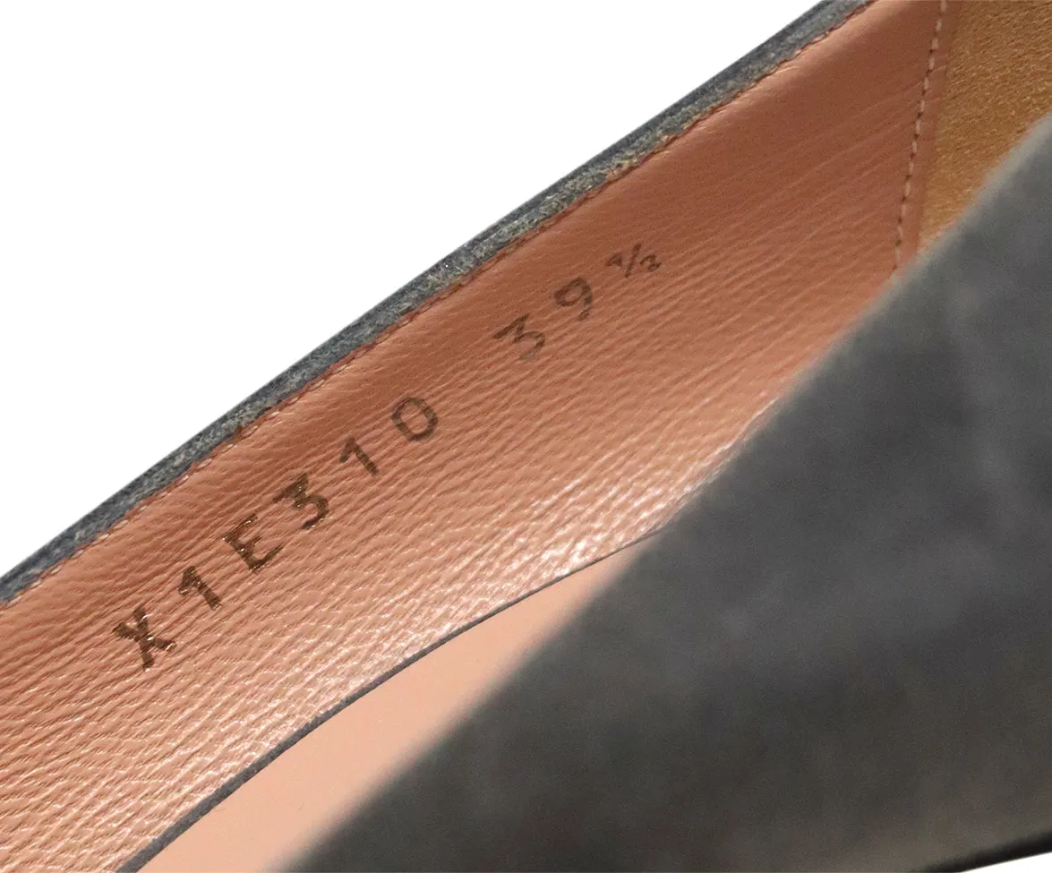 Giorgio Armani Grey Suede Heels sz 10