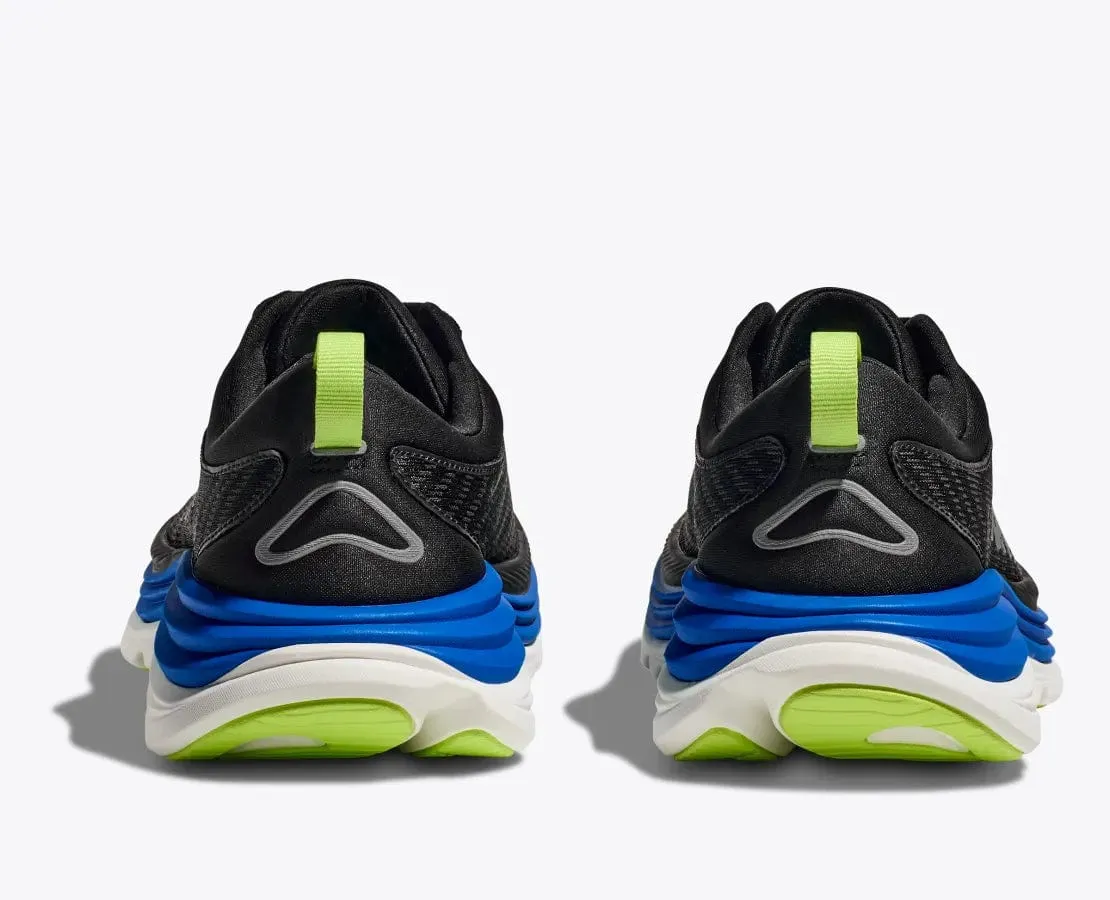 Hoka Men's Gaviota 5 Running Shoes- Black/ Electric Cobalt