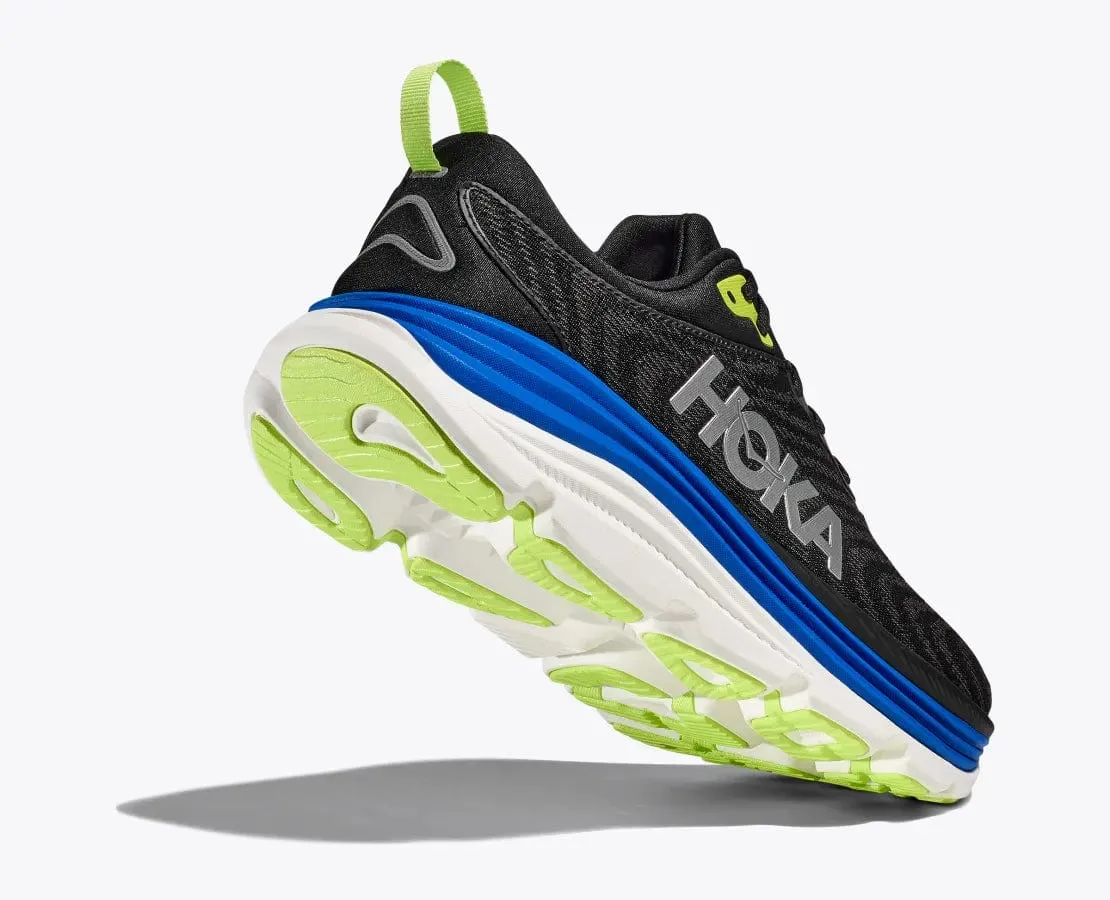 Hoka Men's Gaviota 5 Running Shoes- Black/ Electric Cobalt