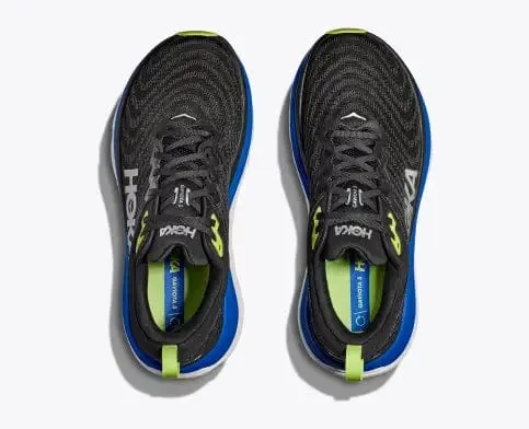 Hoka Men's Gaviota 5 Running Shoes- Black/ Electric Cobalt