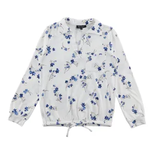 lily morgan Women's Collared Tie Front Top