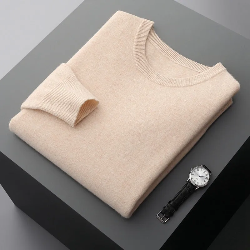 Men's Warm Casual Knitted Pullover Sweater