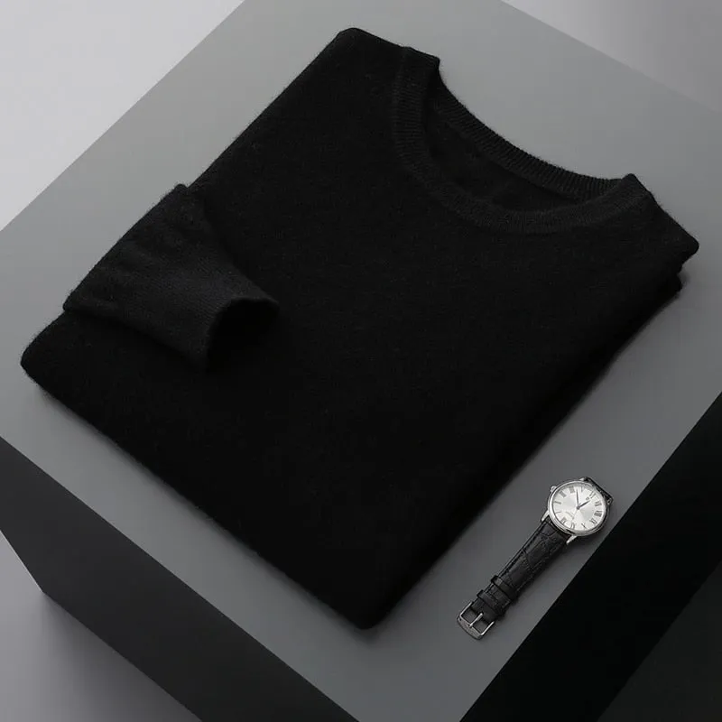 Men's Warm Casual Knitted Pullover Sweater