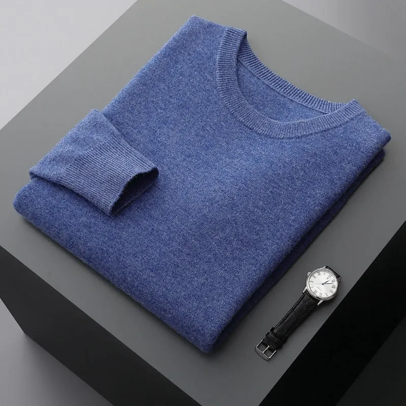 Men's Warm Casual Knitted Pullover Sweater