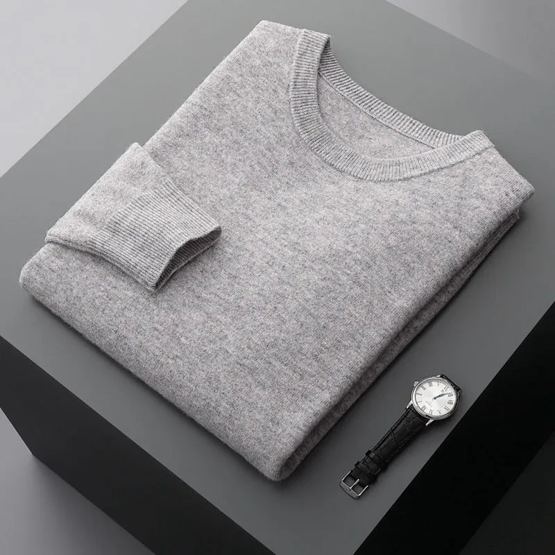 Men's Warm Casual Knitted Pullover Sweater