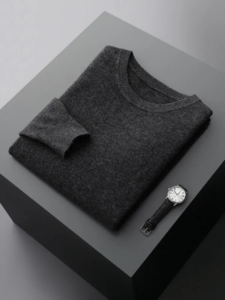 Men's Warm Casual Knitted Pullover Sweater