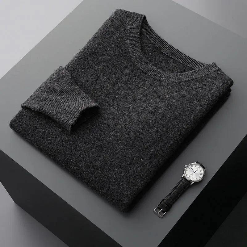 Men's Warm Casual Knitted Pullover Sweater