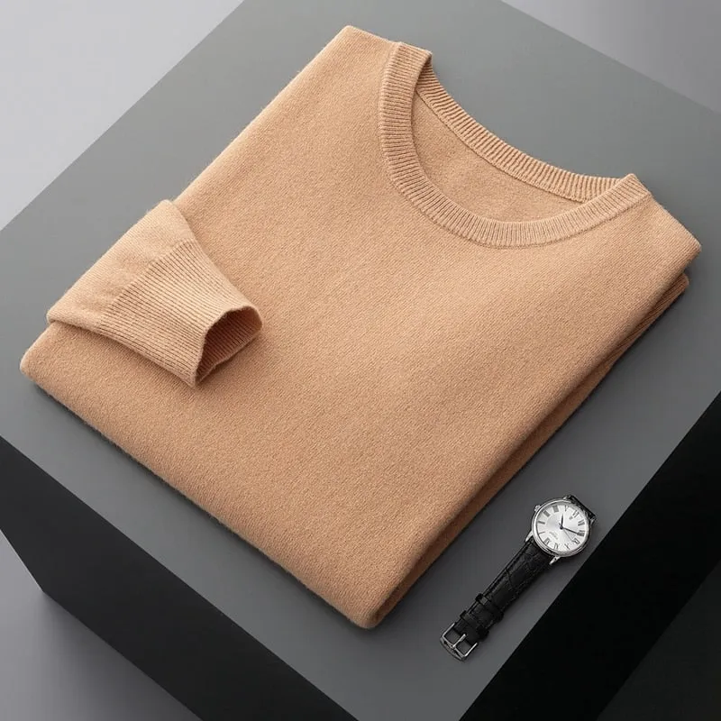 Men's Warm Casual Knitted Pullover Sweater