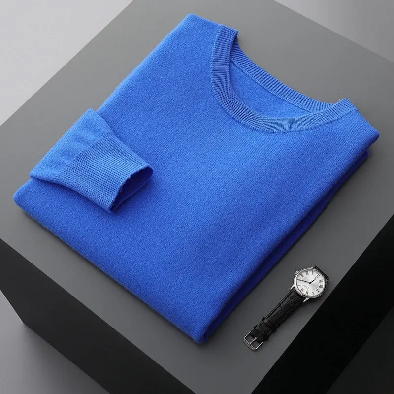 Men's Warm Casual Knitted Pullover Sweater