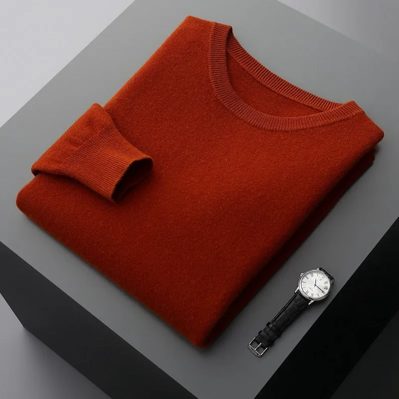 Men's Warm Casual Knitted Pullover Sweater