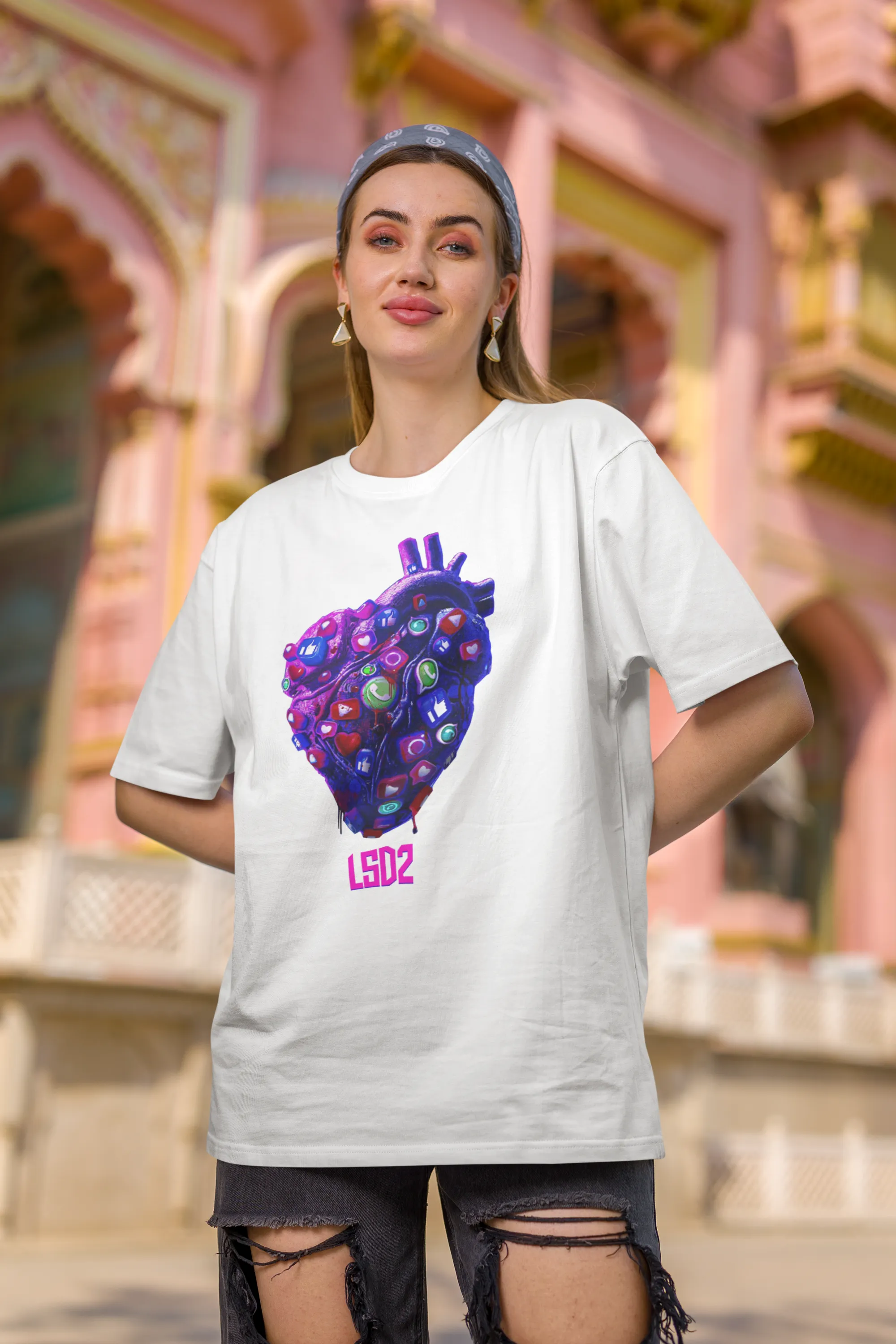 Official LSD Social Media Connections Oversized  T-Shirt