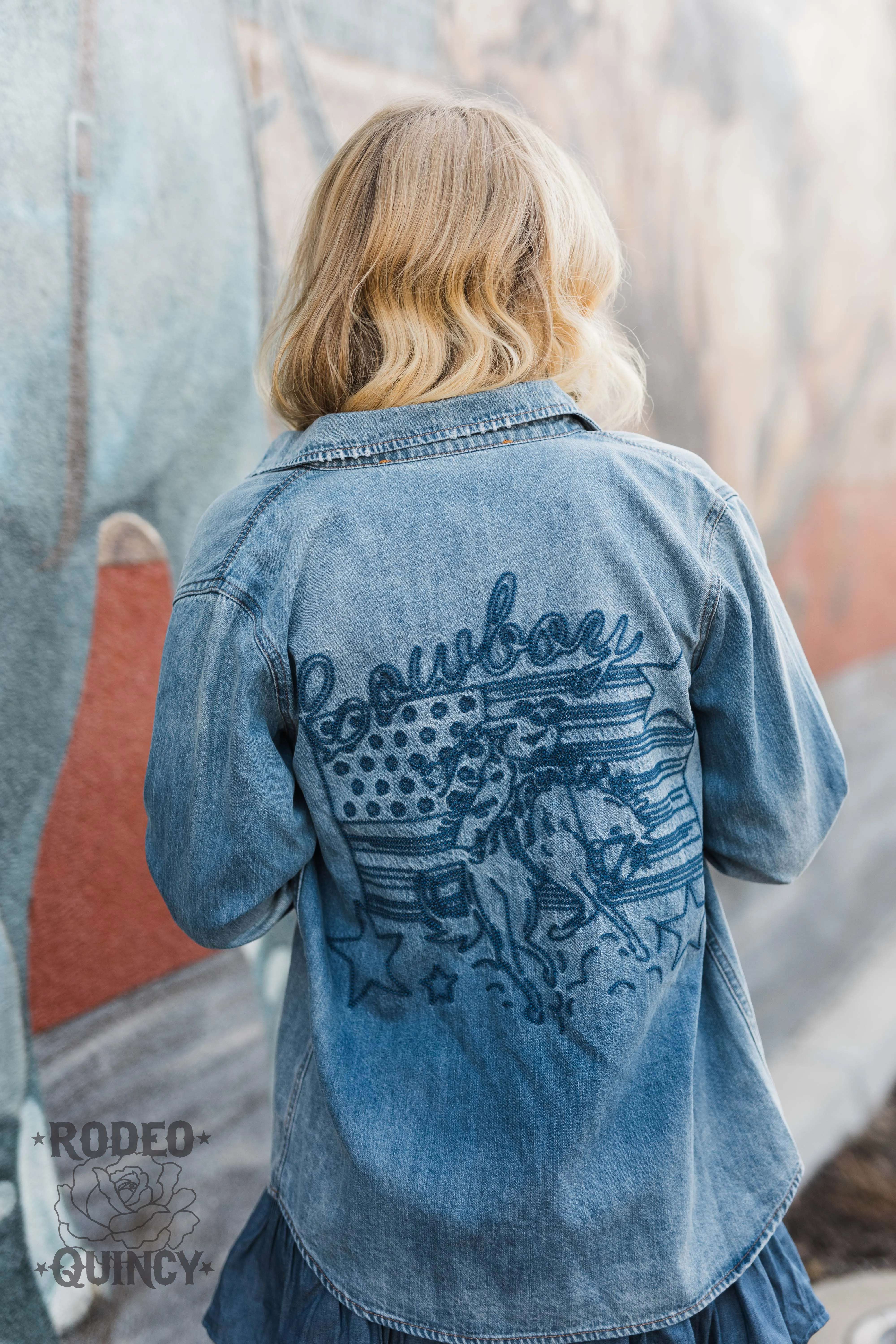 Patriotic Cowboy Button Up at Bourbon Cowgirl