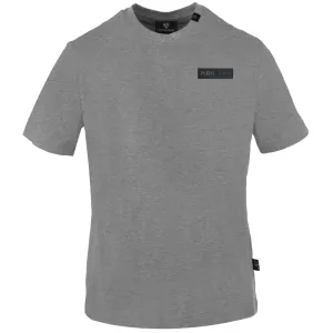 Plein Sport Circle Logo On Back Grey T Shirt