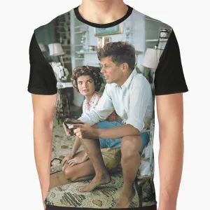 "JFK 'Press F' Graphic Gaming T-Shirt"