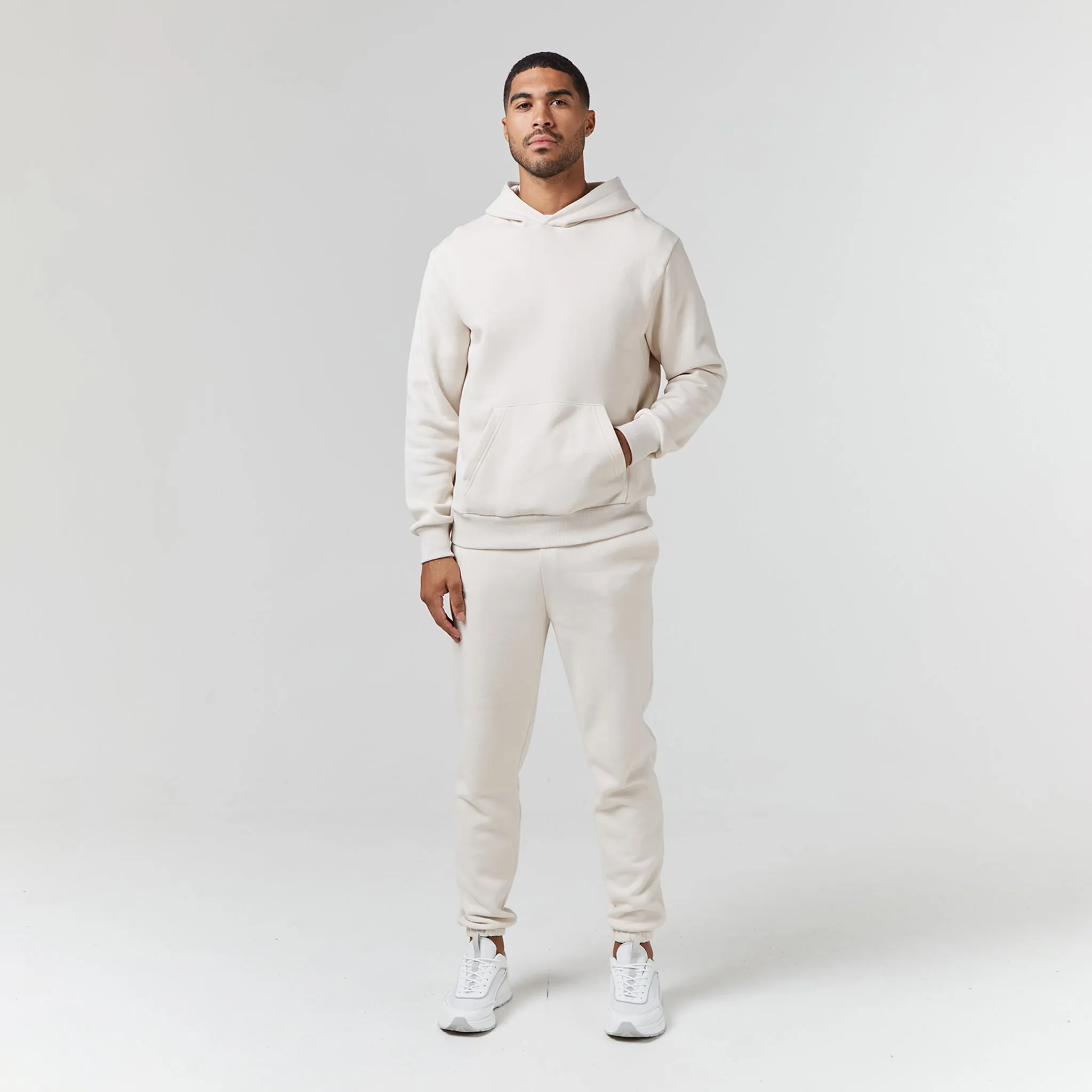 Relaxed Fit Hoodie | Stone