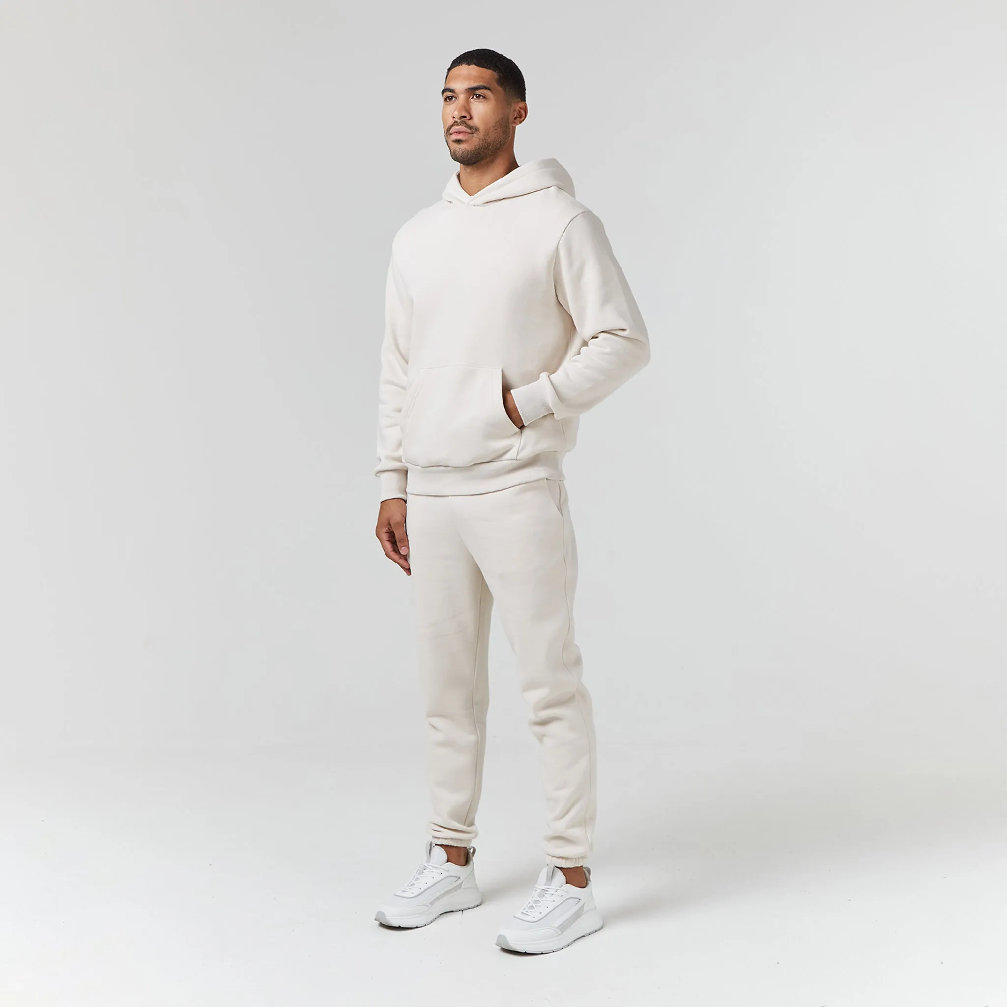 Relaxed Fit Hoodie | Stone