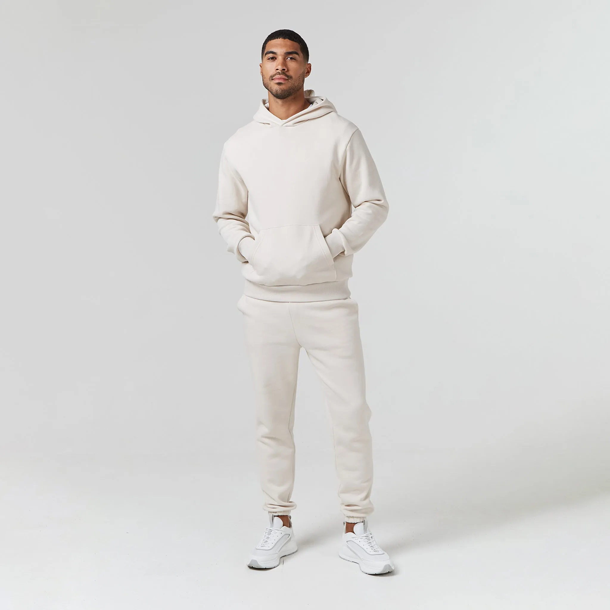 Relaxed Fit Hoodie | Stone