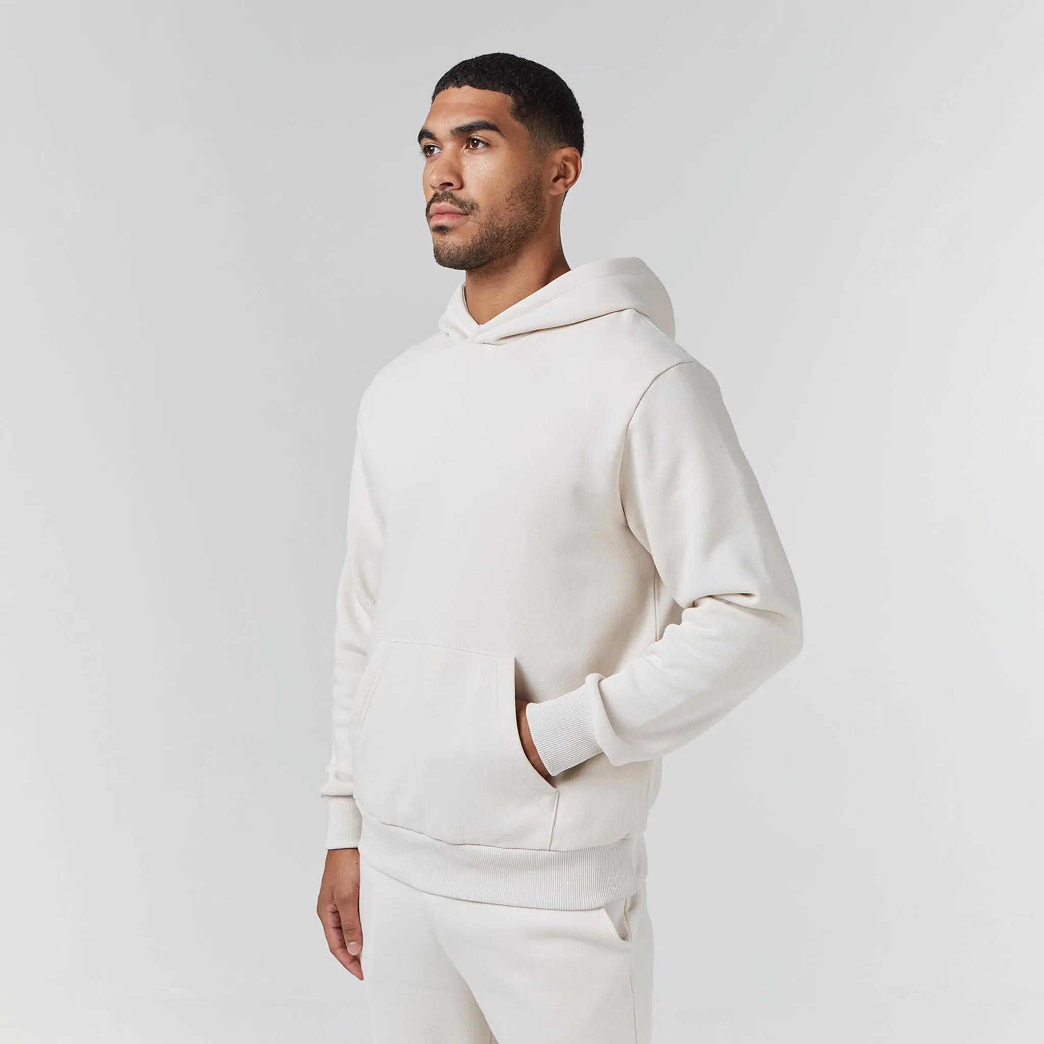 Relaxed Fit Hoodie | Stone