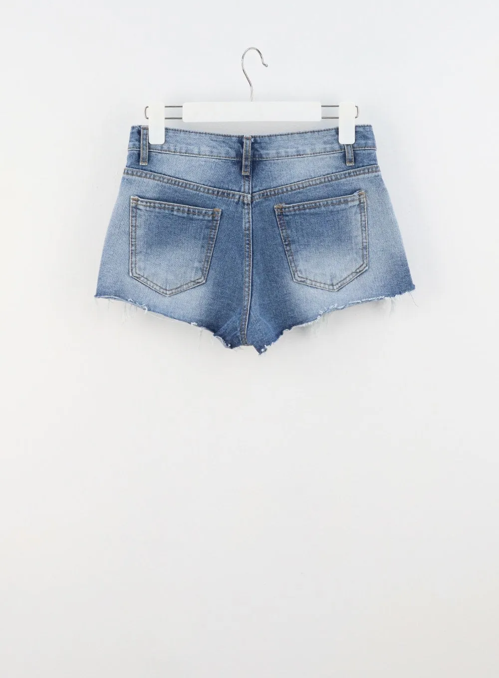 Ripped Denim Shorts CU319