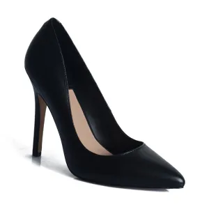 RMK Cian Black Leather Heels