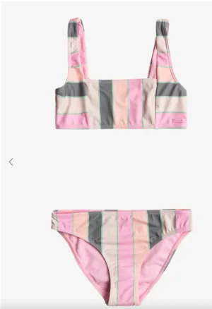Roxy Very Vista - Bralette Two-Piece Bikini Set For Girls 7-16